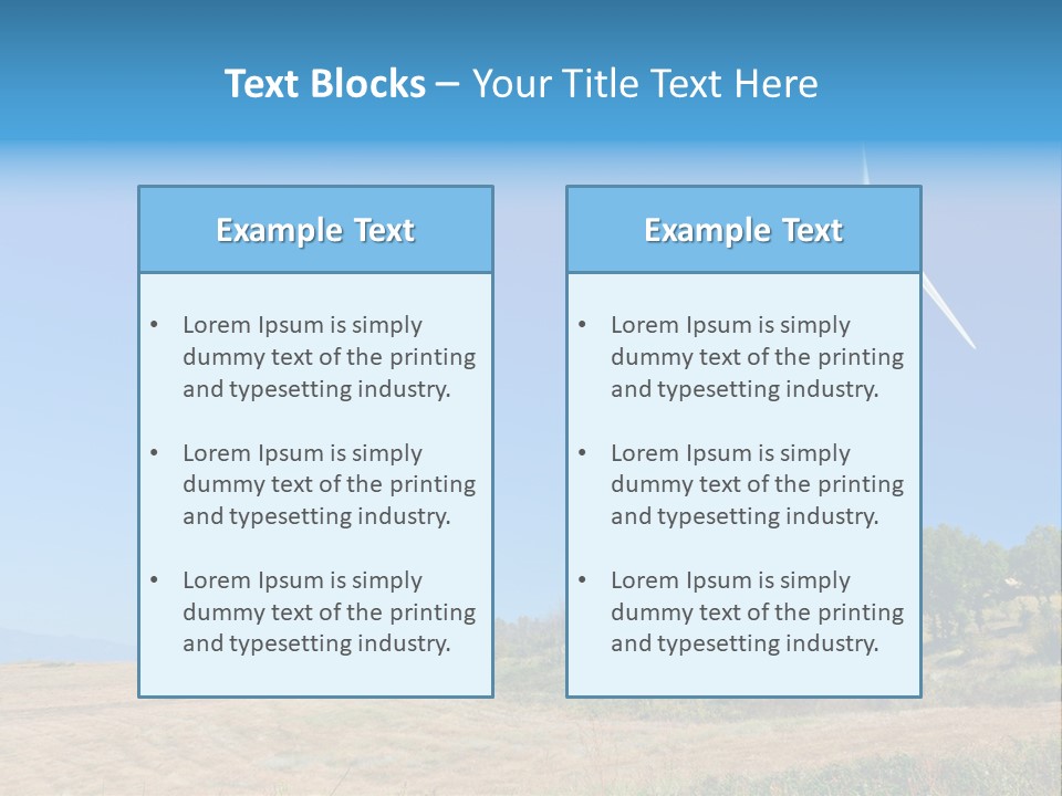 Sustainability Electrical Generator PowerPoint Template