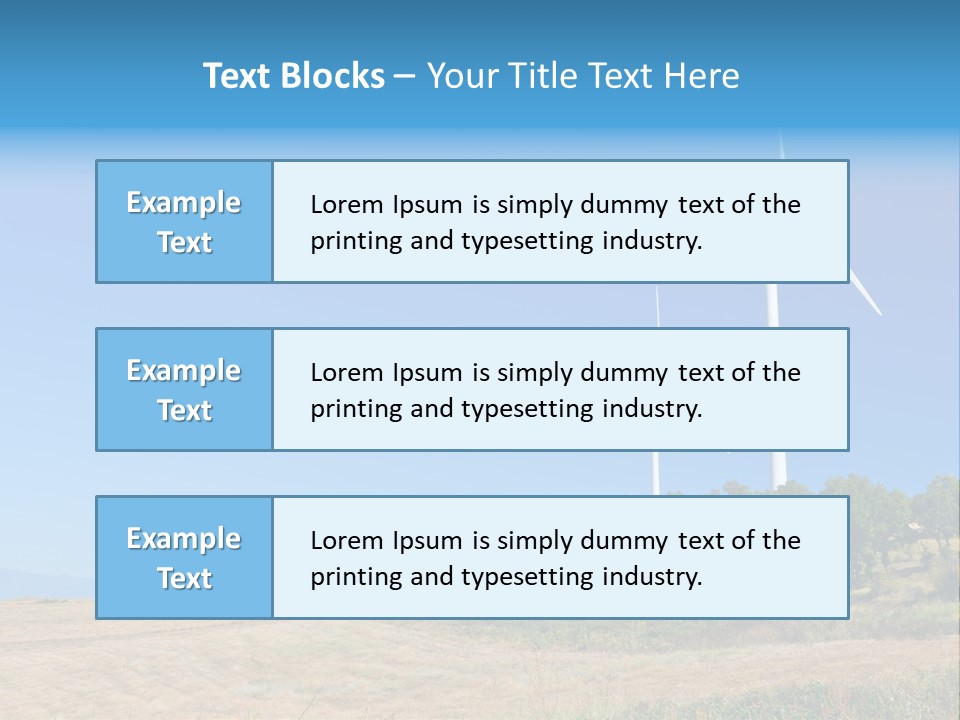 Sustainability Electrical Generator PowerPoint Template