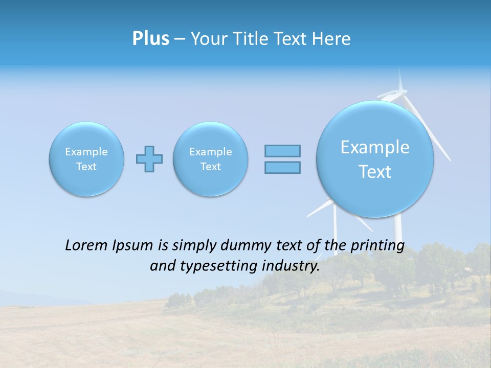 Sustainability Electrical Generator PowerPoint Template