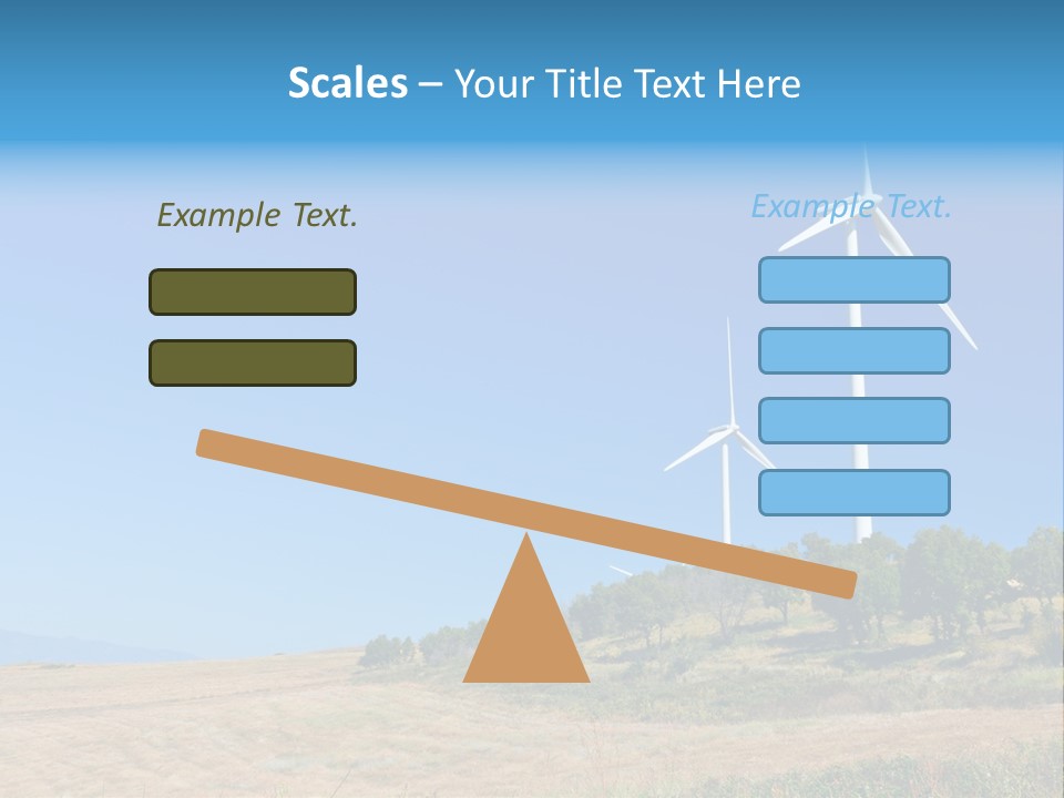 Sustainability Electrical Generator PowerPoint Template