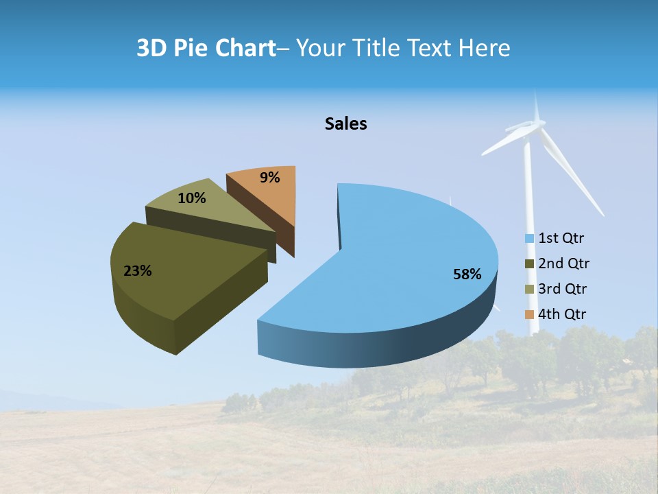 Sustainability Electrical Generator PowerPoint Template