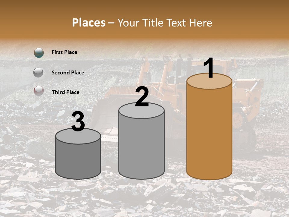 Layered Ecology Truck PowerPoint Template