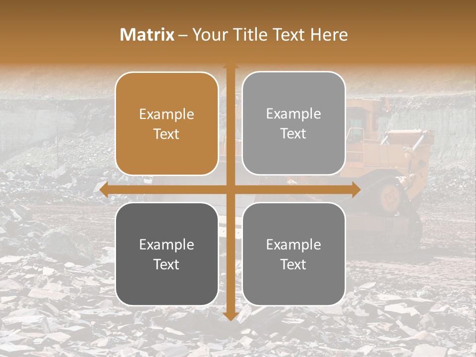Layered Ecology Truck PowerPoint Template