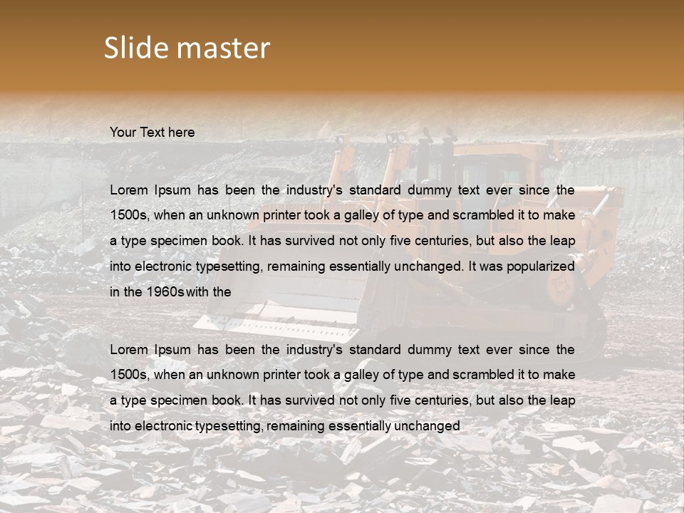 Layered Ecology Truck PowerPoint Template