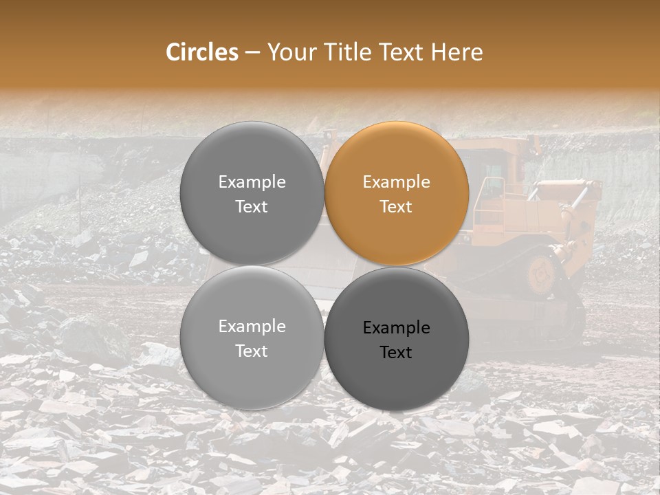 Layered Ecology Truck PowerPoint Template