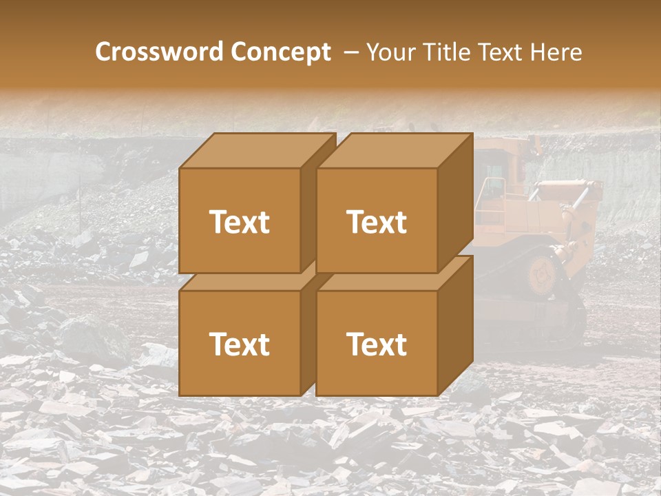 Layered Ecology Truck PowerPoint Template