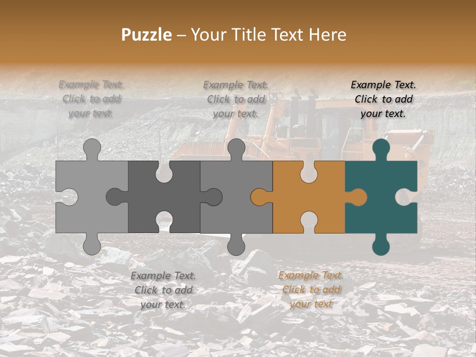 Layered Ecology Truck PowerPoint Template