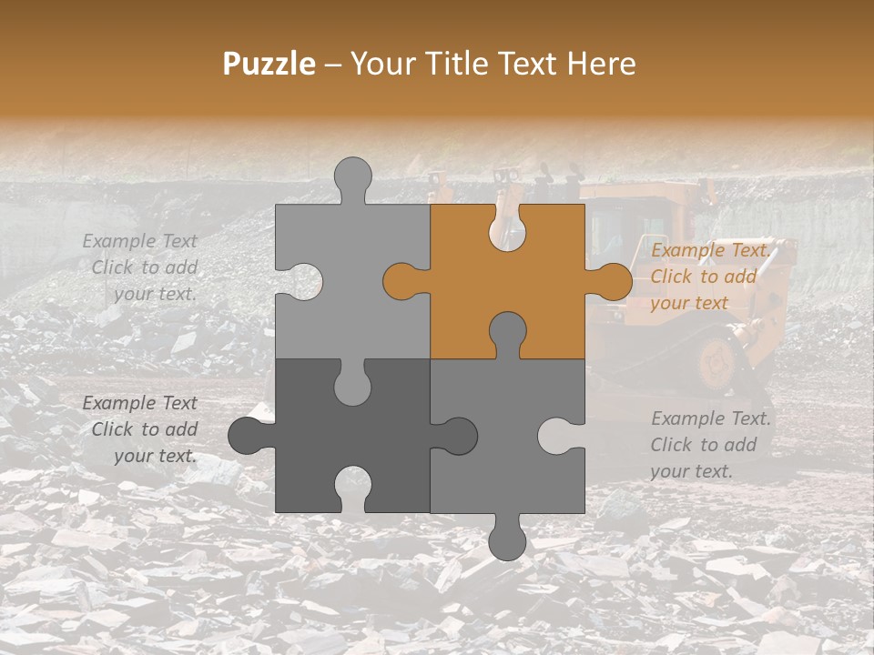 Layered Ecology Truck PowerPoint Template