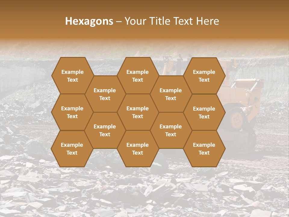 Layered Ecology Truck PowerPoint Template