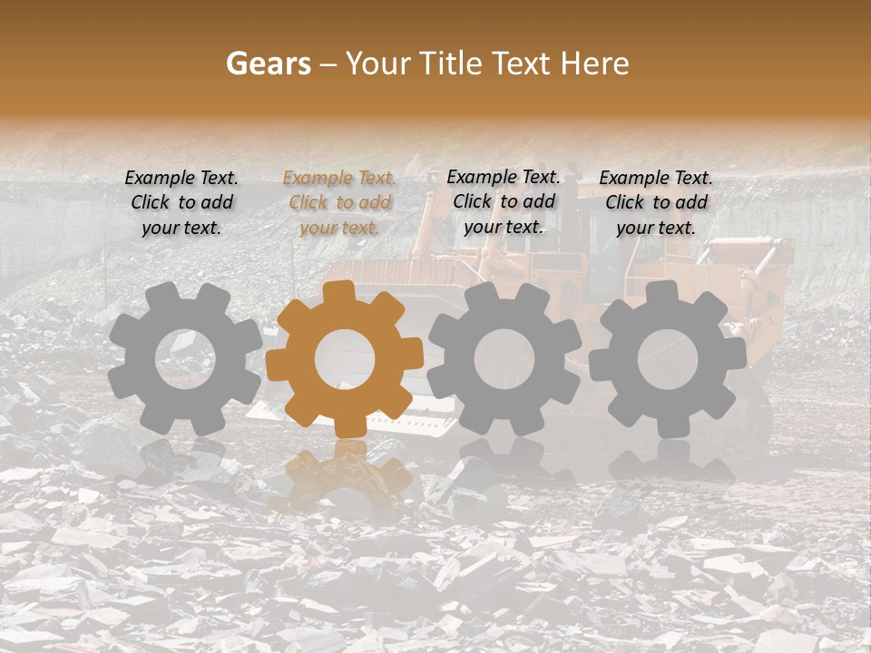 Layered Ecology Truck PowerPoint Template