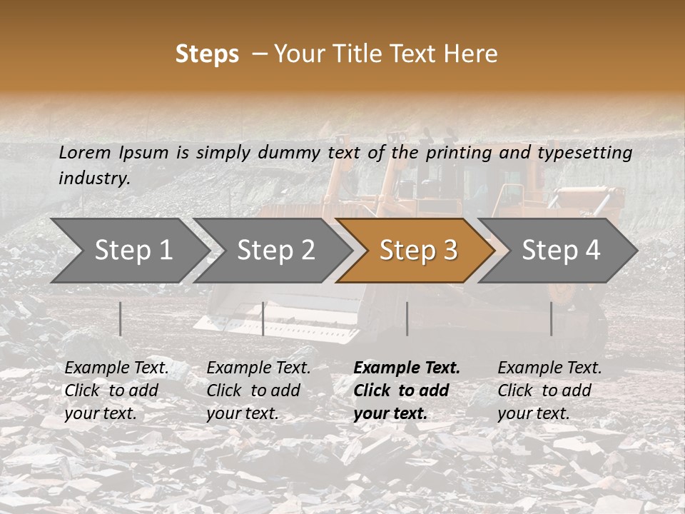 Layered Ecology Truck PowerPoint Template