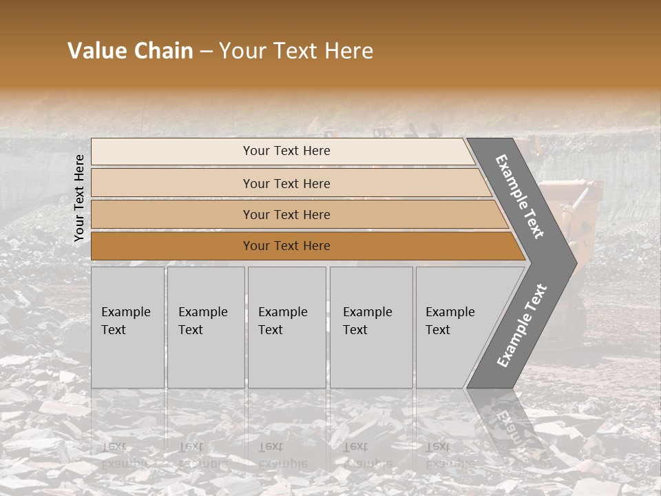 Layered Ecology Truck PowerPoint Template