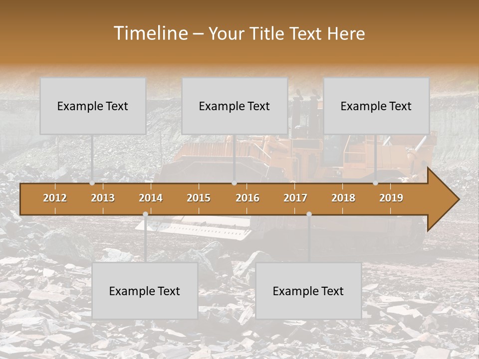 Layered Ecology Truck PowerPoint Template