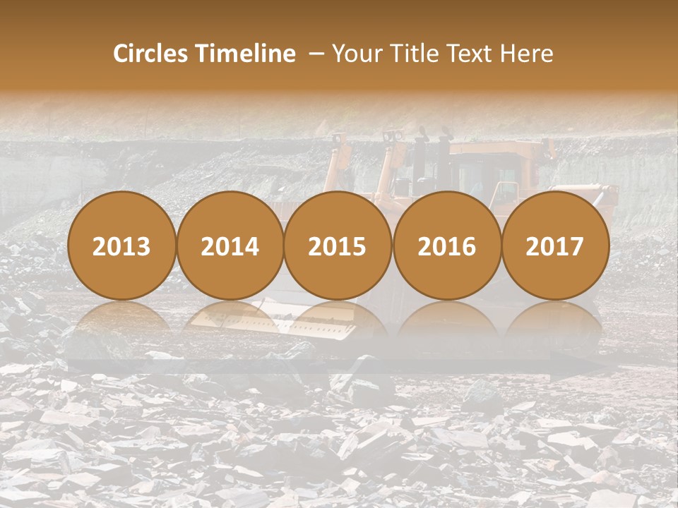 Layered Ecology Truck PowerPoint Template