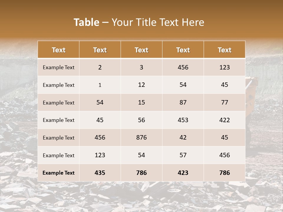 Layered Ecology Truck PowerPoint Template