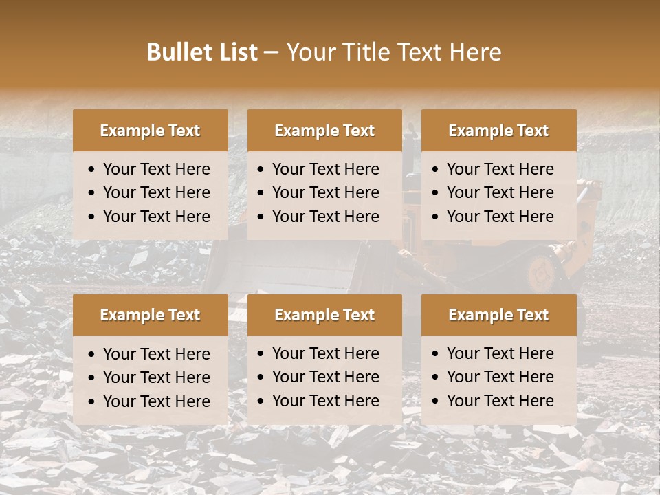 Layered Ecology Truck PowerPoint Template