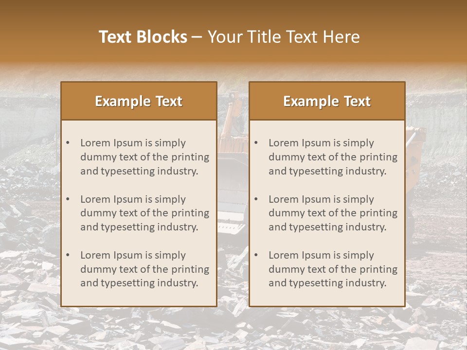 Layered Ecology Truck PowerPoint Template