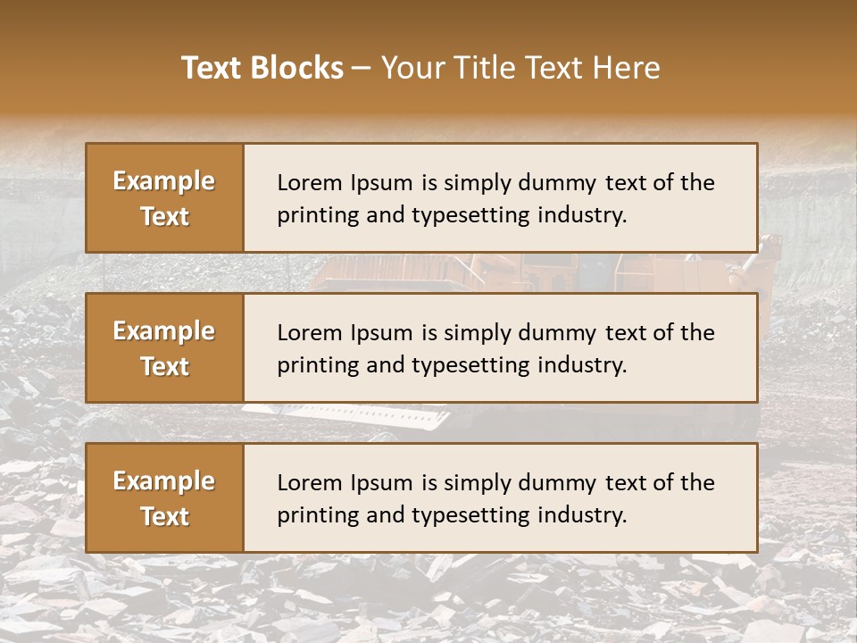 Layered Ecology Truck PowerPoint Template