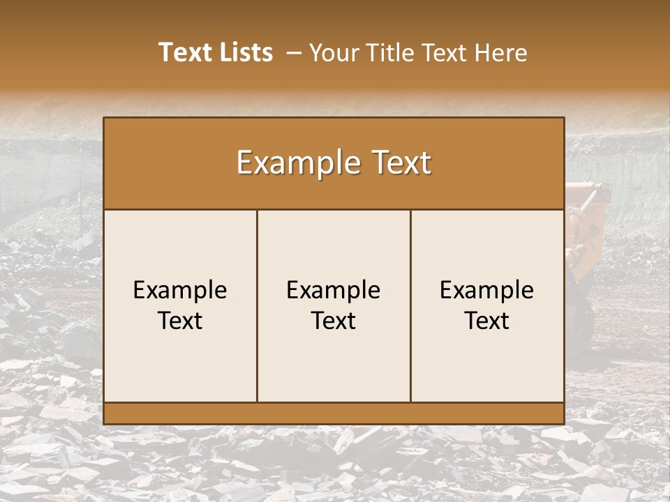 Layered Ecology Truck PowerPoint Template