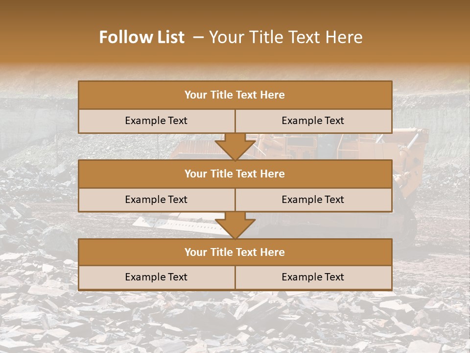 Layered Ecology Truck PowerPoint Template