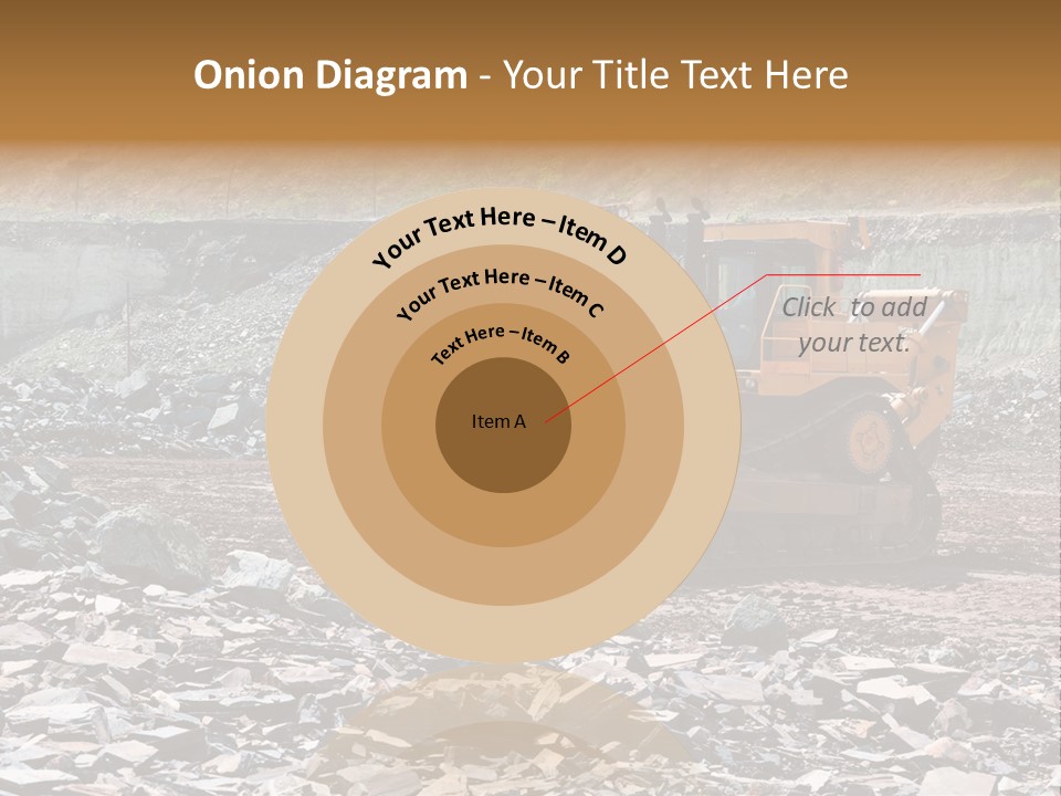 Layered Ecology Truck PowerPoint Template