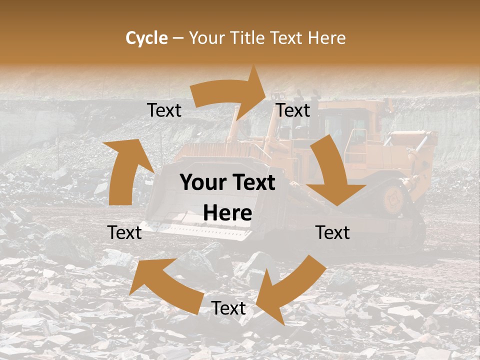 Layered Ecology Truck PowerPoint Template