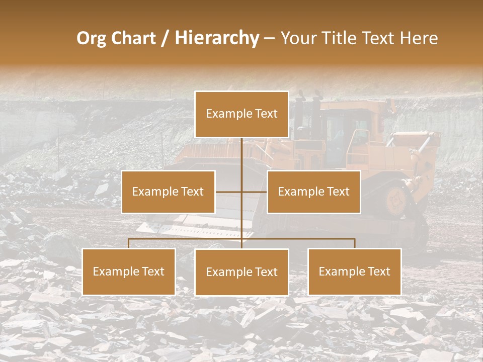 Layered Ecology Truck PowerPoint Template