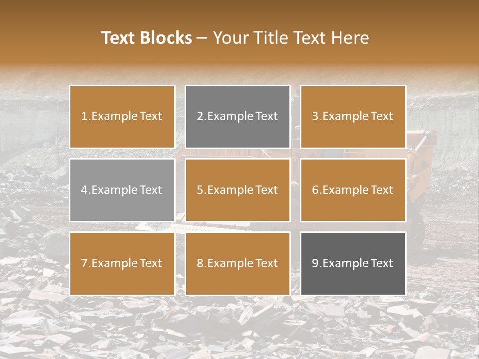 Layered Ecology Truck PowerPoint Template