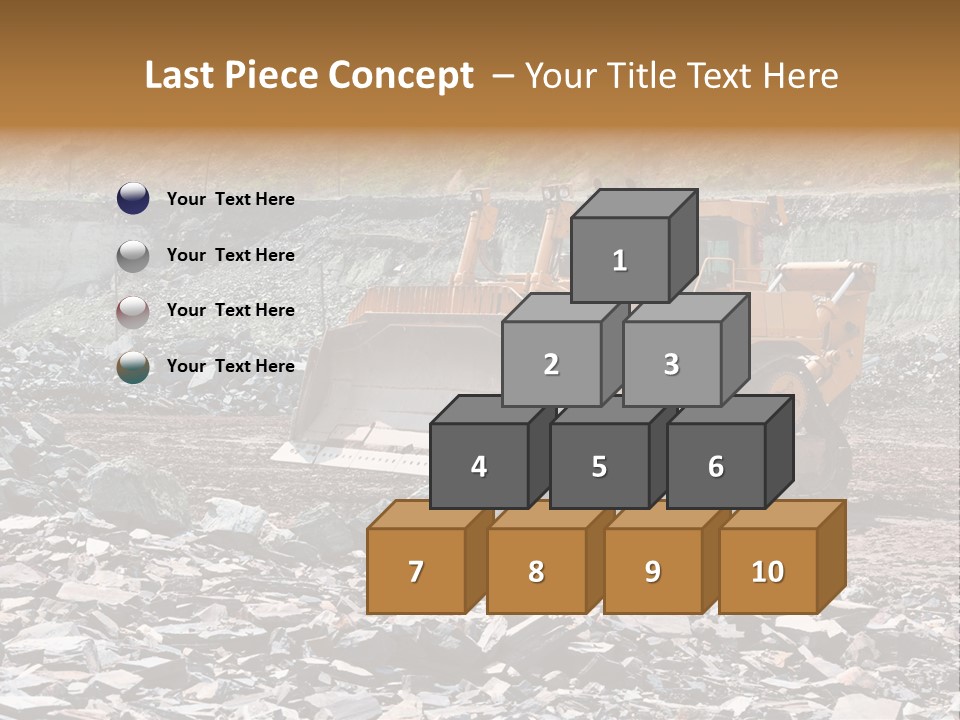Layered Ecology Truck PowerPoint Template