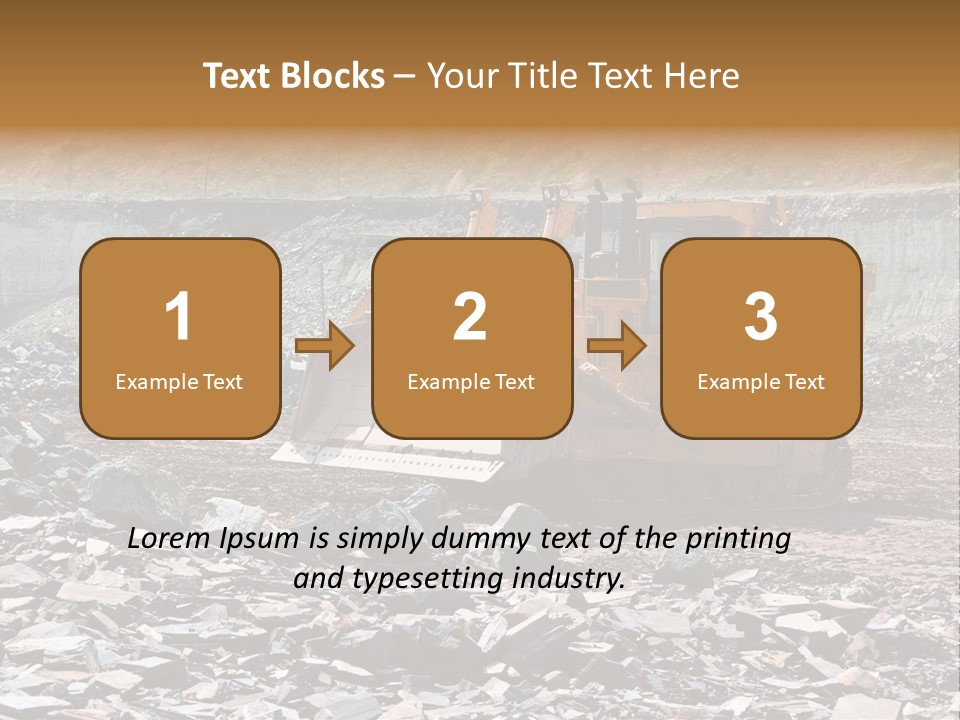 Layered Ecology Truck PowerPoint Template