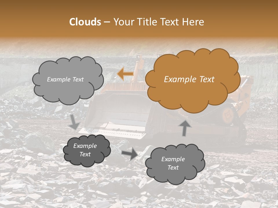Layered Ecology Truck PowerPoint Template