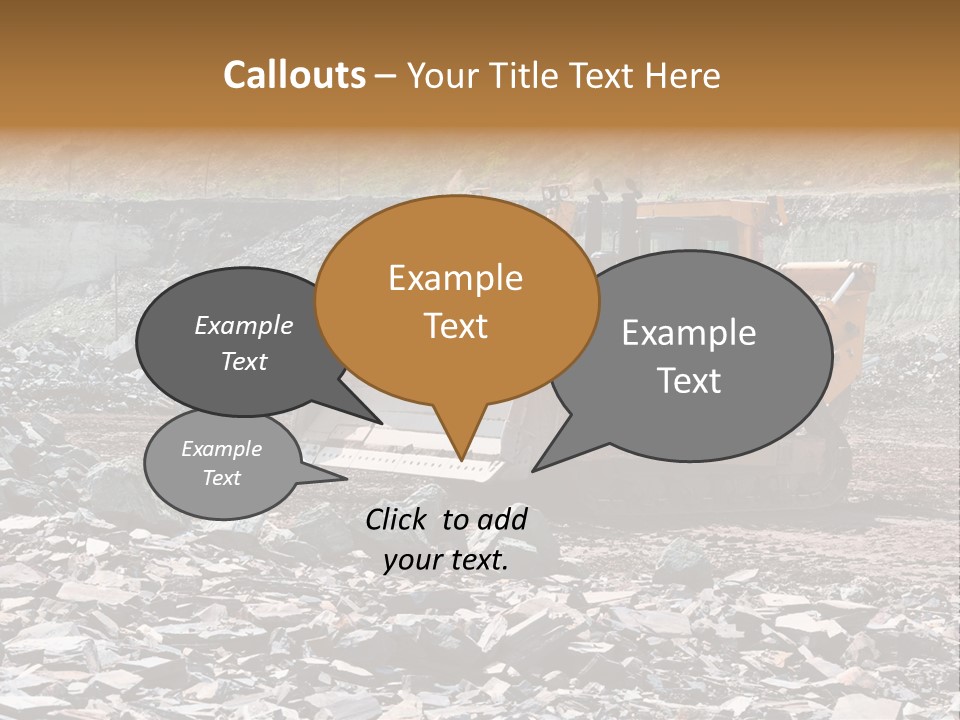 Layered Ecology Truck PowerPoint Template