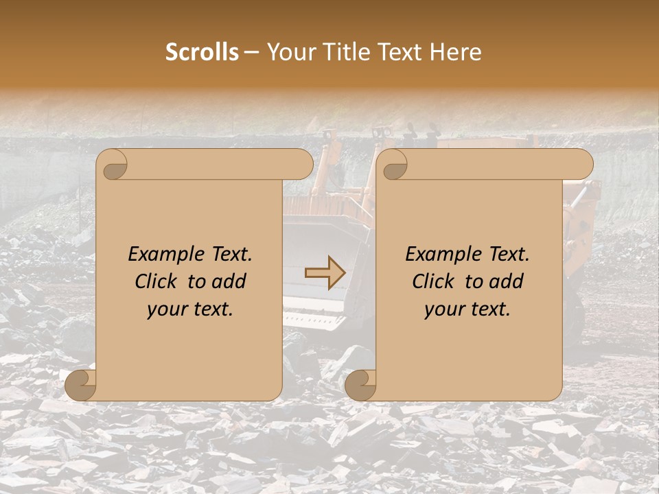 Layered Ecology Truck PowerPoint Template