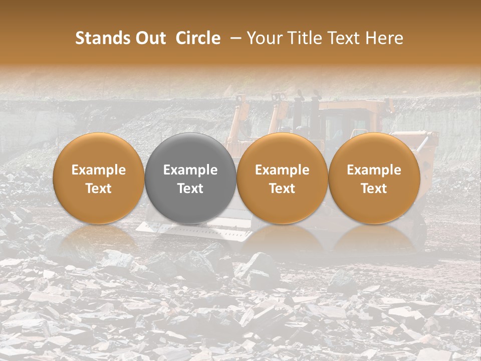 Layered Ecology Truck PowerPoint Template