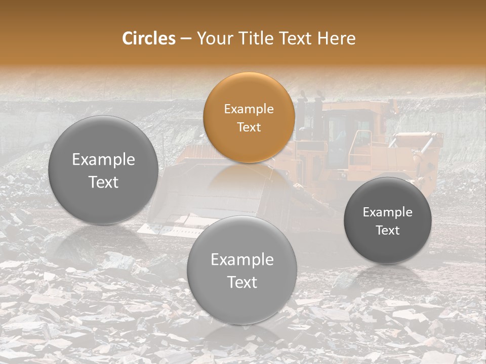 Layered Ecology Truck PowerPoint Template