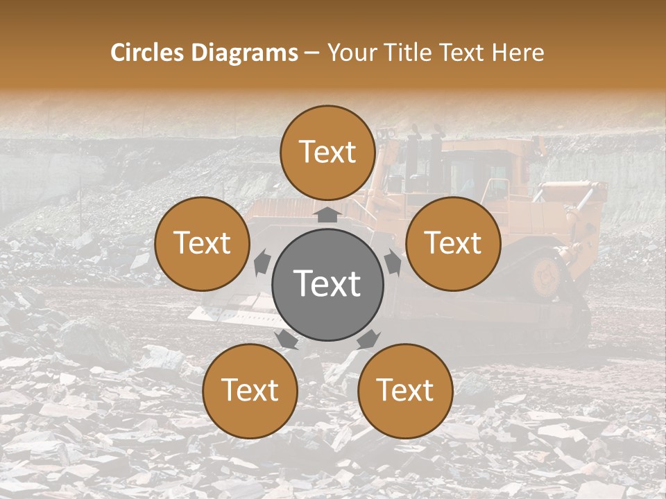 Layered Ecology Truck PowerPoint Template