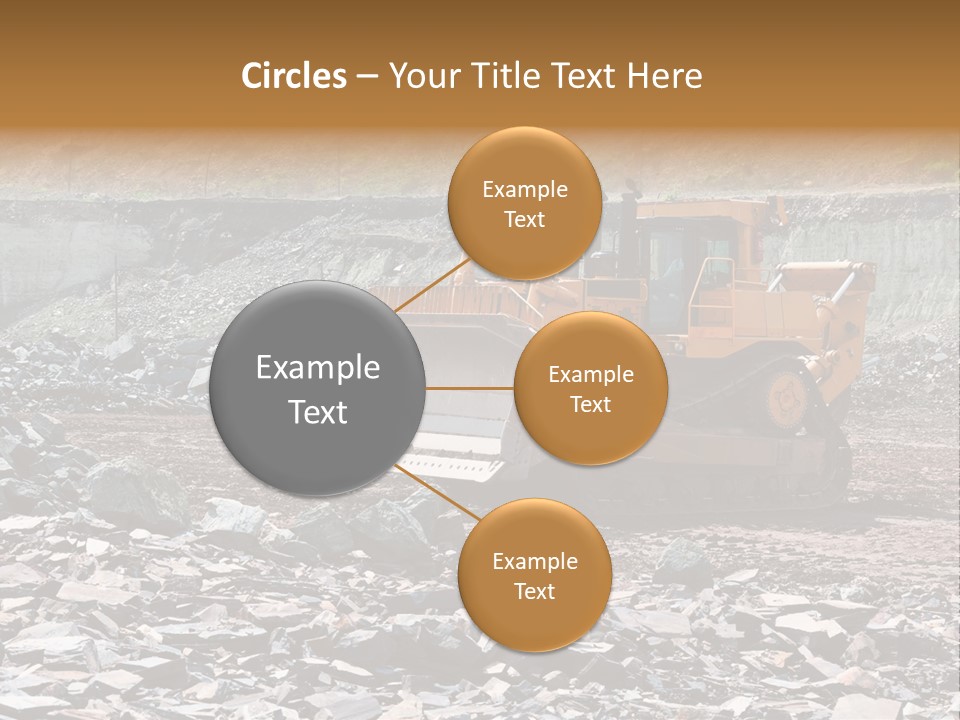 Layered Ecology Truck PowerPoint Template