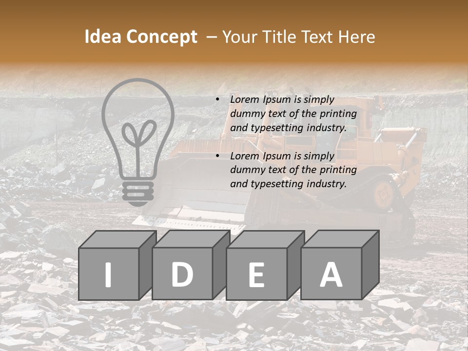 Layered Ecology Truck PowerPoint Template