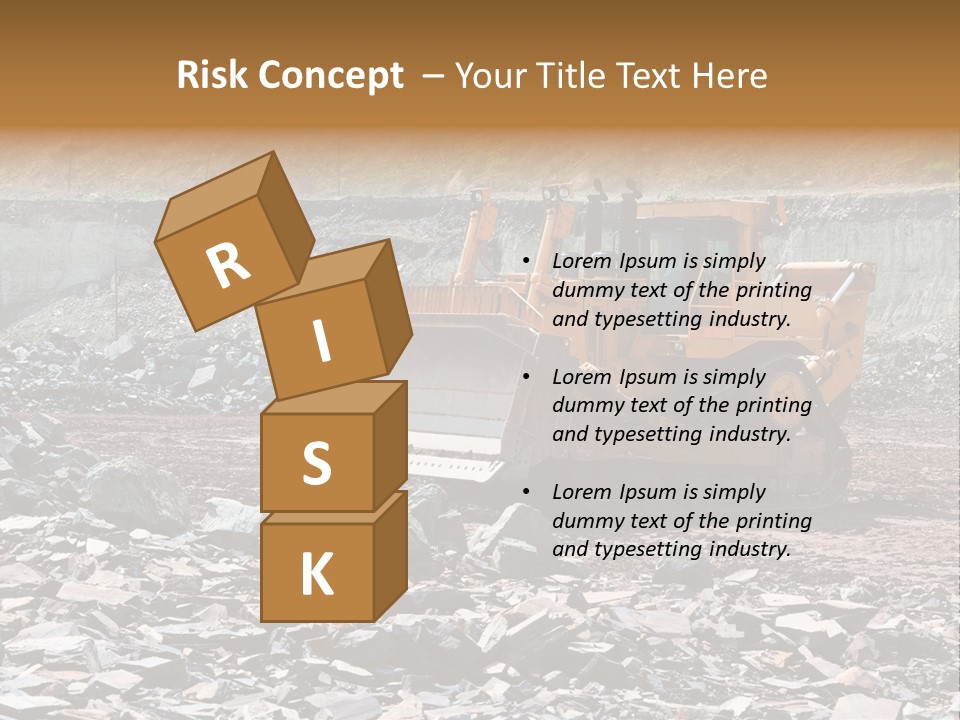 Layered Ecology Truck PowerPoint Template