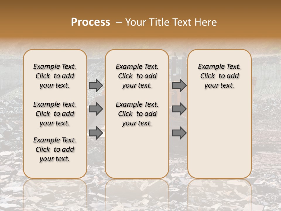 Layered Ecology Truck PowerPoint Template