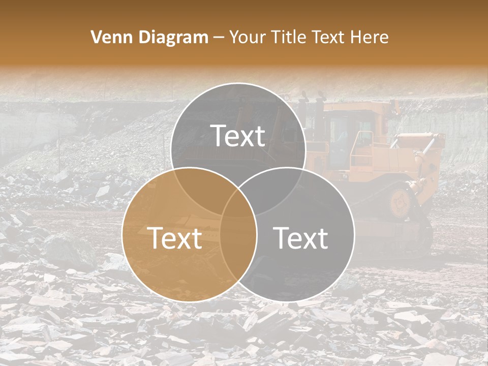 Layered Ecology Truck PowerPoint Template