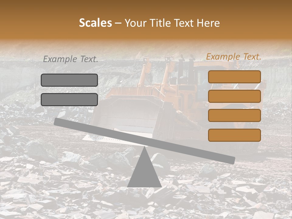 Layered Ecology Truck PowerPoint Template