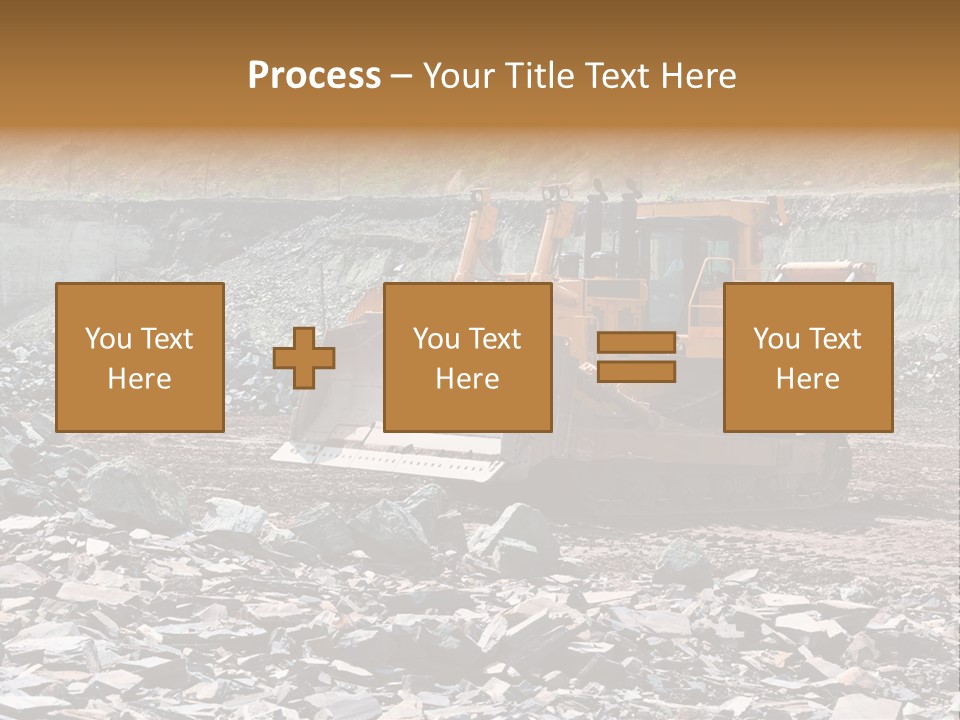 Layered Ecology Truck PowerPoint Template