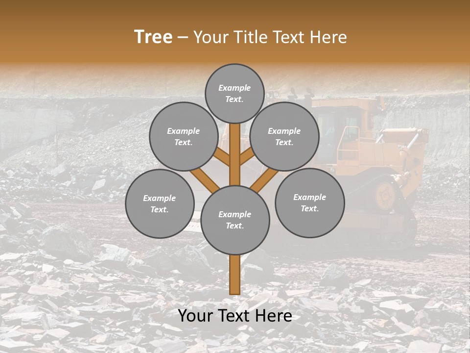 Layered Ecology Truck PowerPoint Template