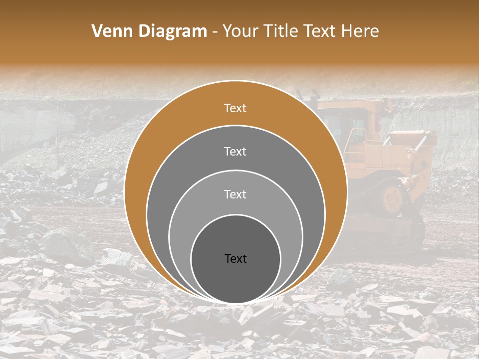 Layered Ecology Truck PowerPoint Template