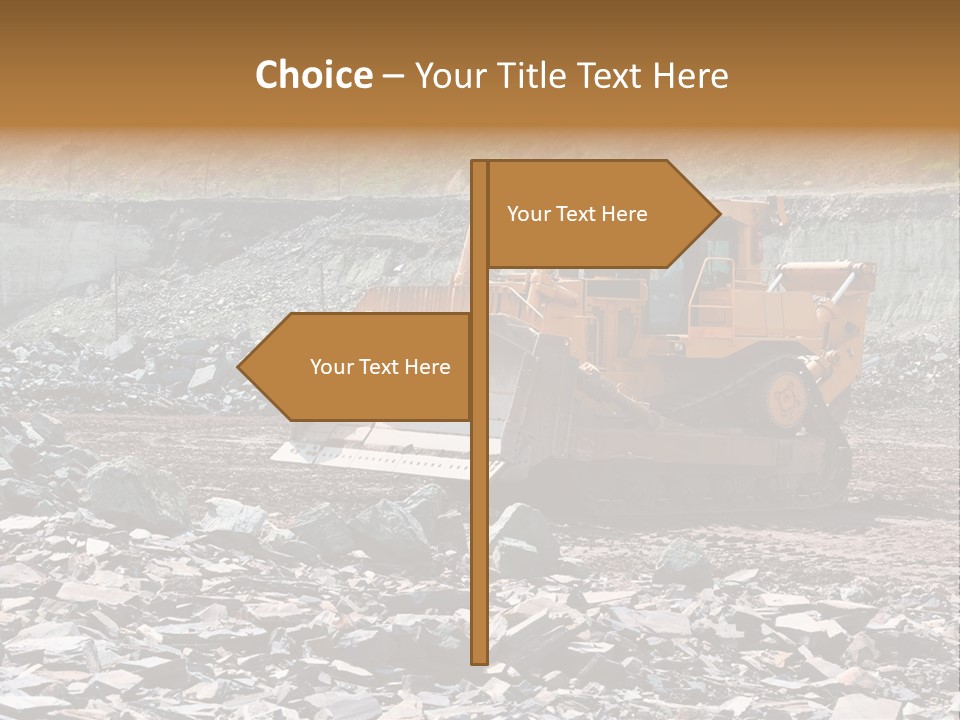 Layered Ecology Truck PowerPoint Template