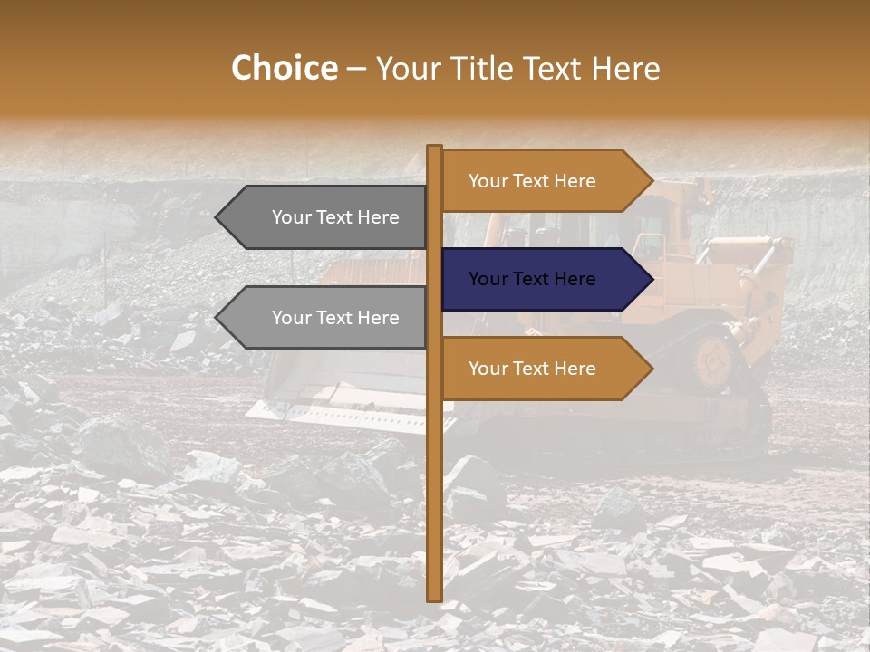 Layered Ecology Truck PowerPoint Template