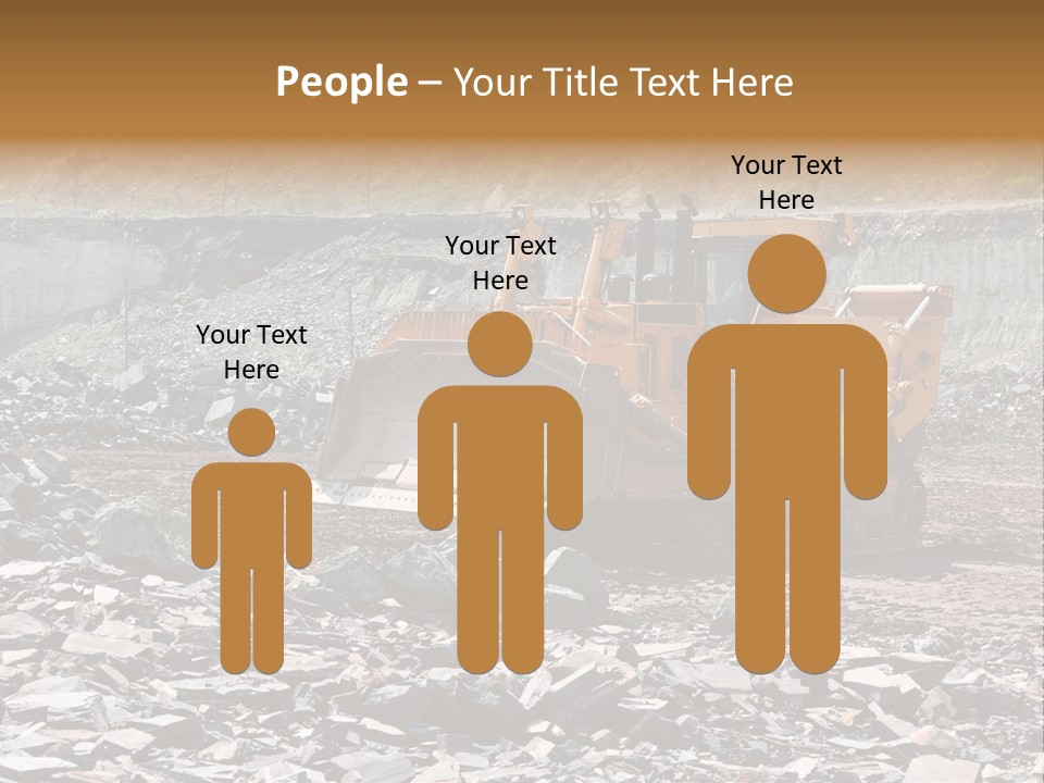 Layered Ecology Truck PowerPoint Template