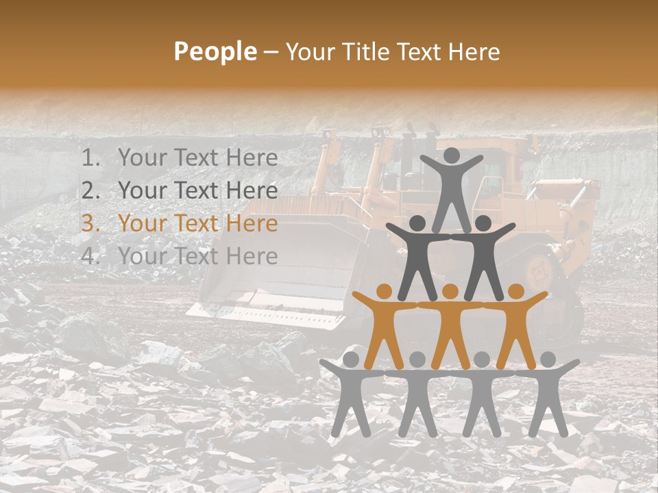 Layered Ecology Truck PowerPoint Template