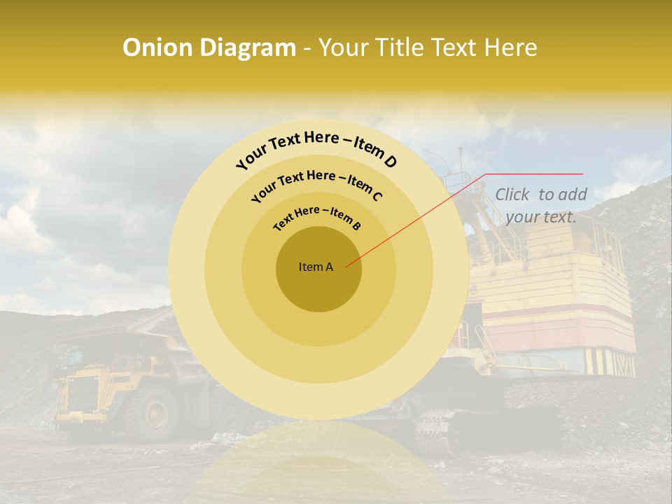 Mine Dig Image PowerPoint Template